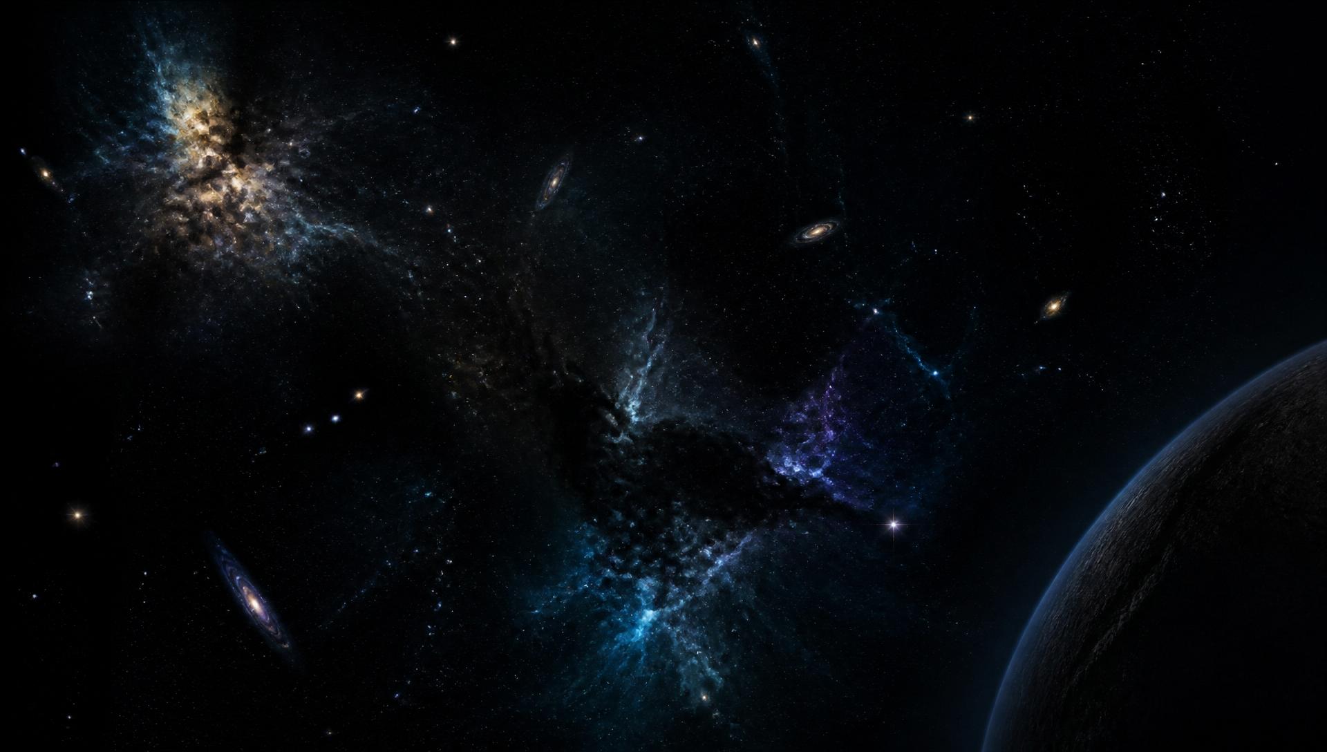 Deep space nebula background